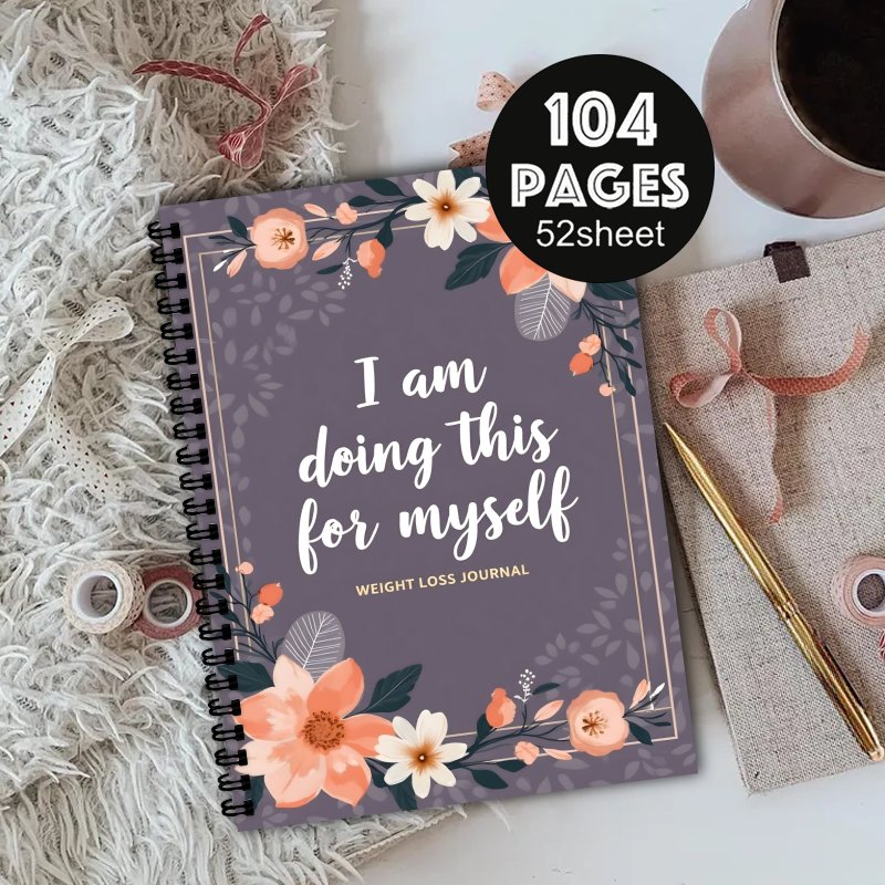 Fitness Journal Planner - Diário de Perda de Peso A5,