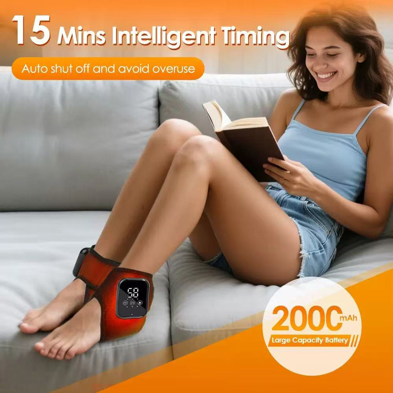 Ankle Brace Support - Massageador de Pés Aquecido com Vibração