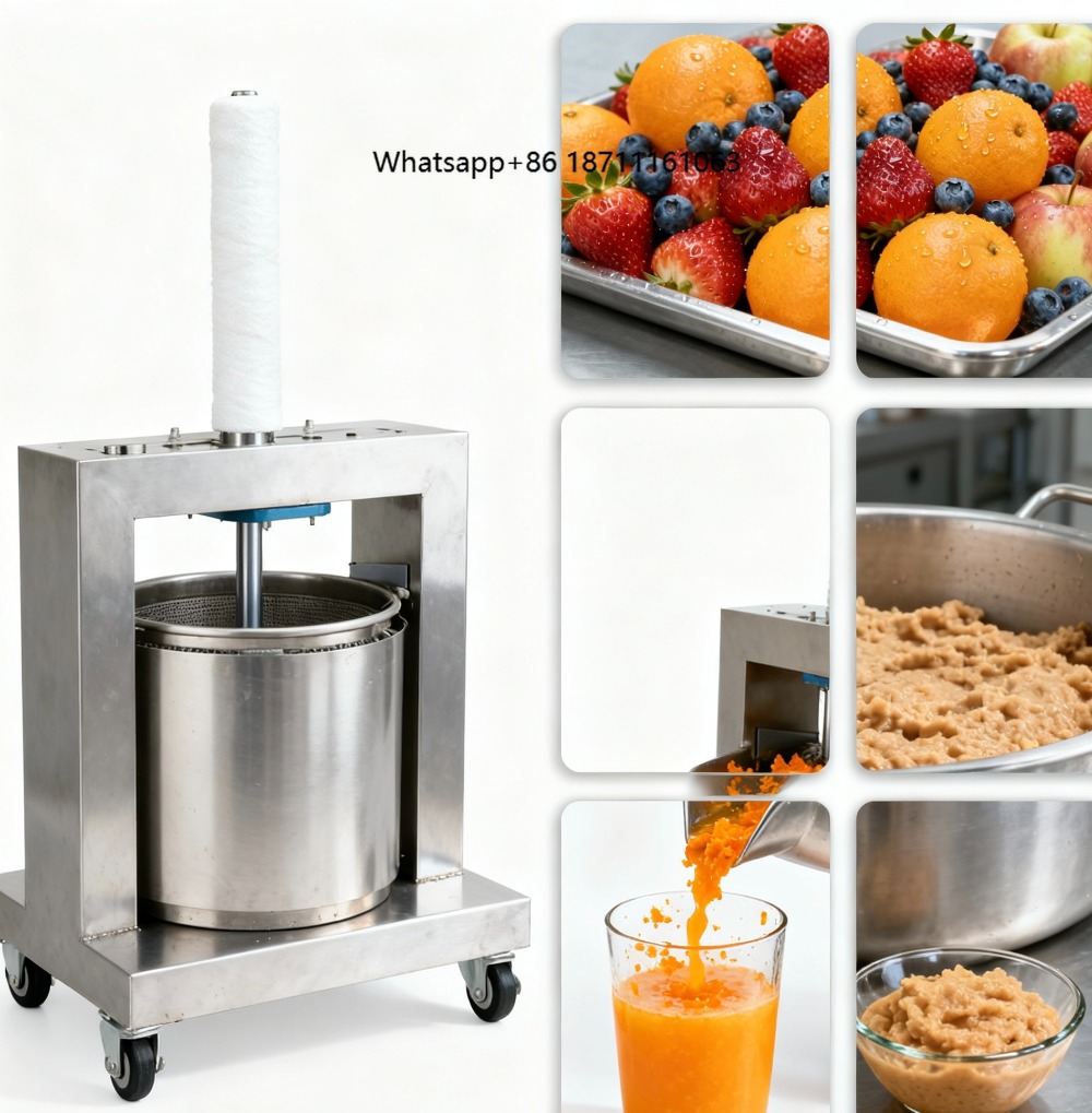 Cold Press Juicer - Máquina Industrial Hidráulica de Prensagem a