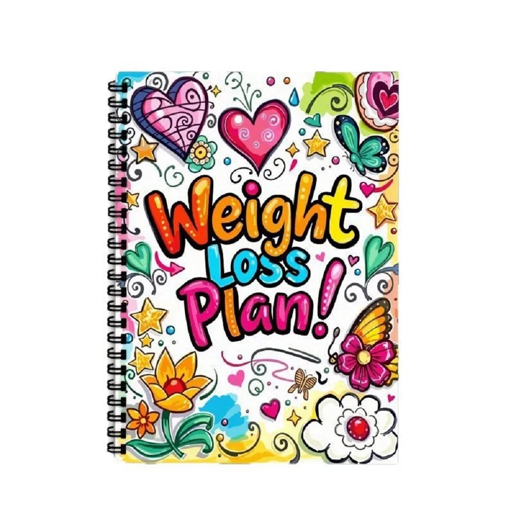 Fitness Journal Planner - Diário de Perda de Peso, Caderno