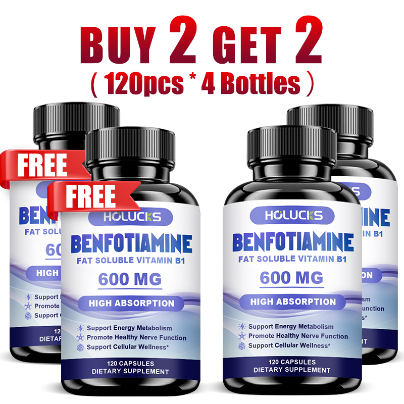 Health Wellness And - Cápsulas de Benfotiamina, com Vitamina B1