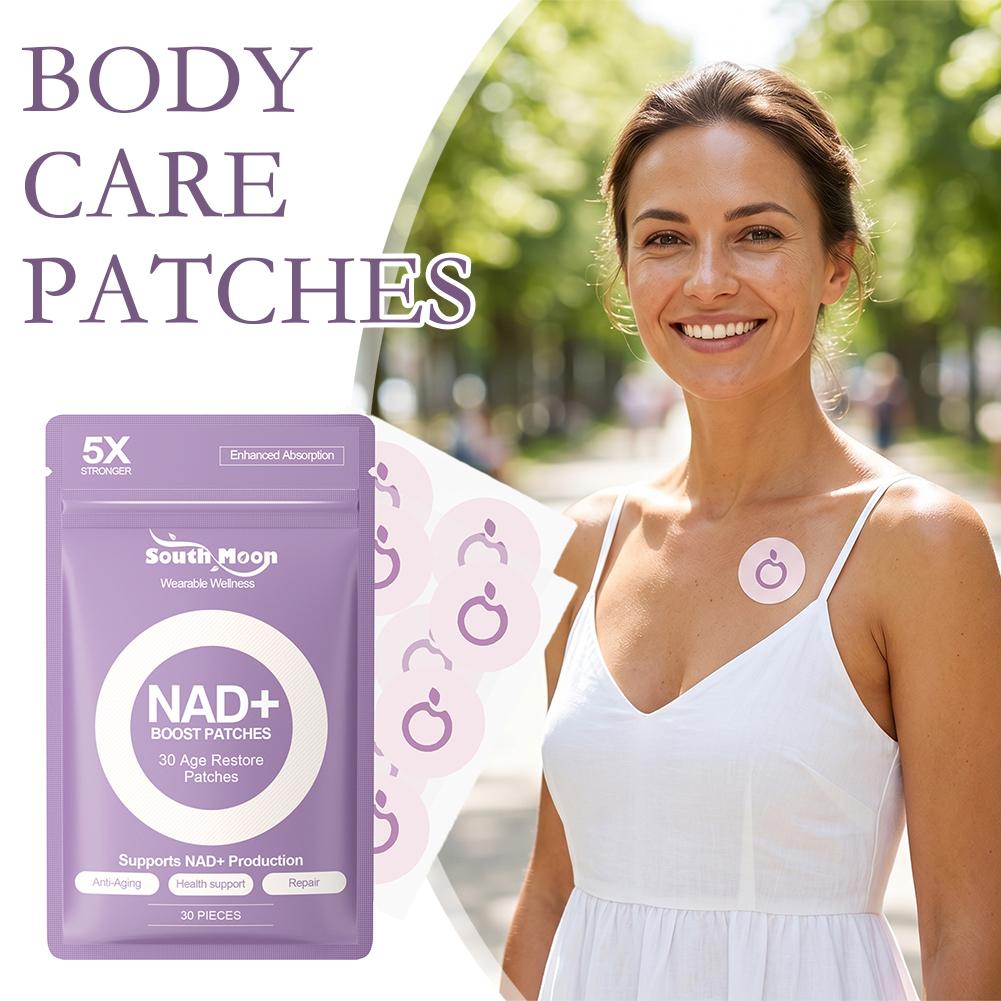 Health Wellness And - 30 Adesivos NAD+ Boost para Antienvelhecimento