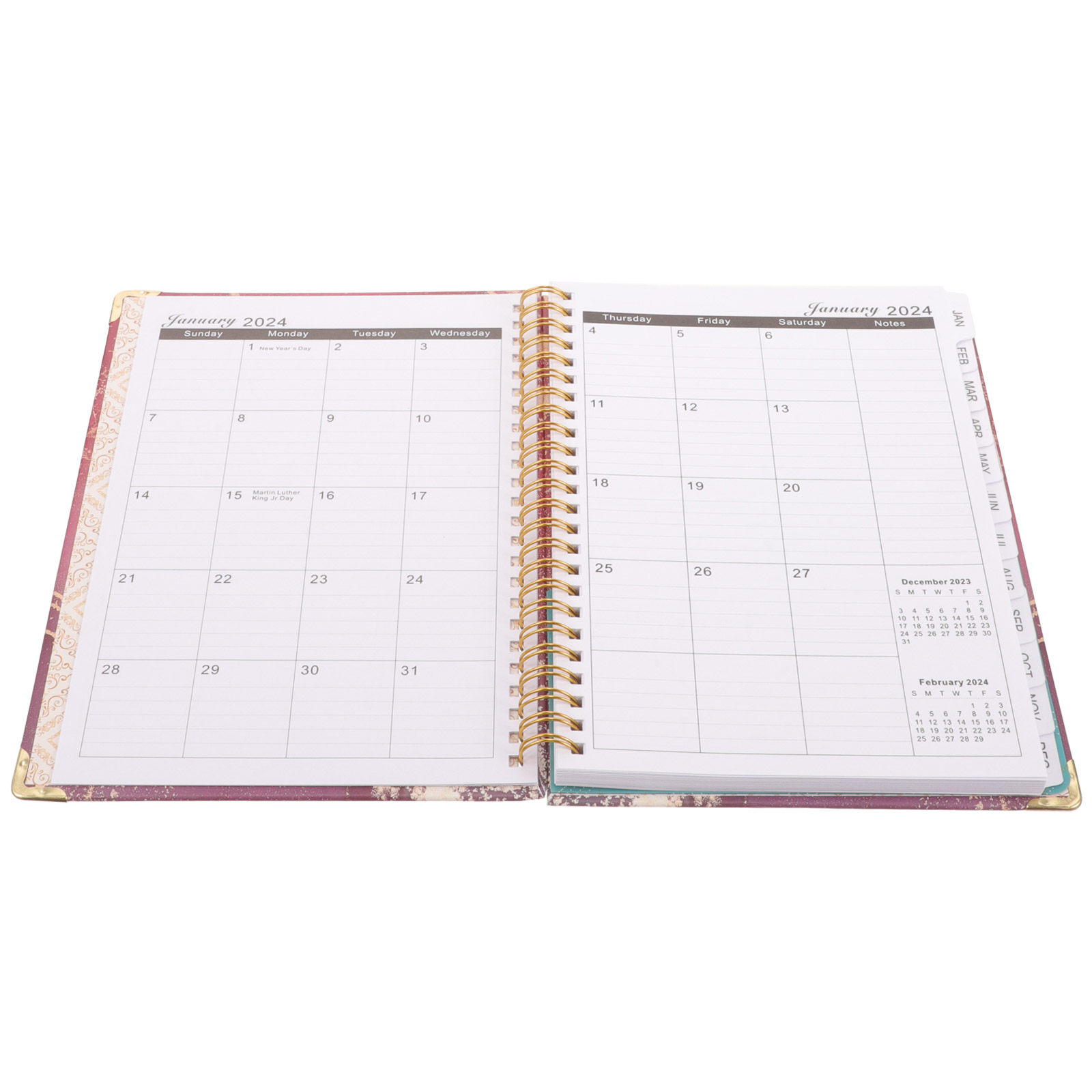 Fitness Journal Planner - Caderno Espiral Multifuncional 2024 para Planejamento