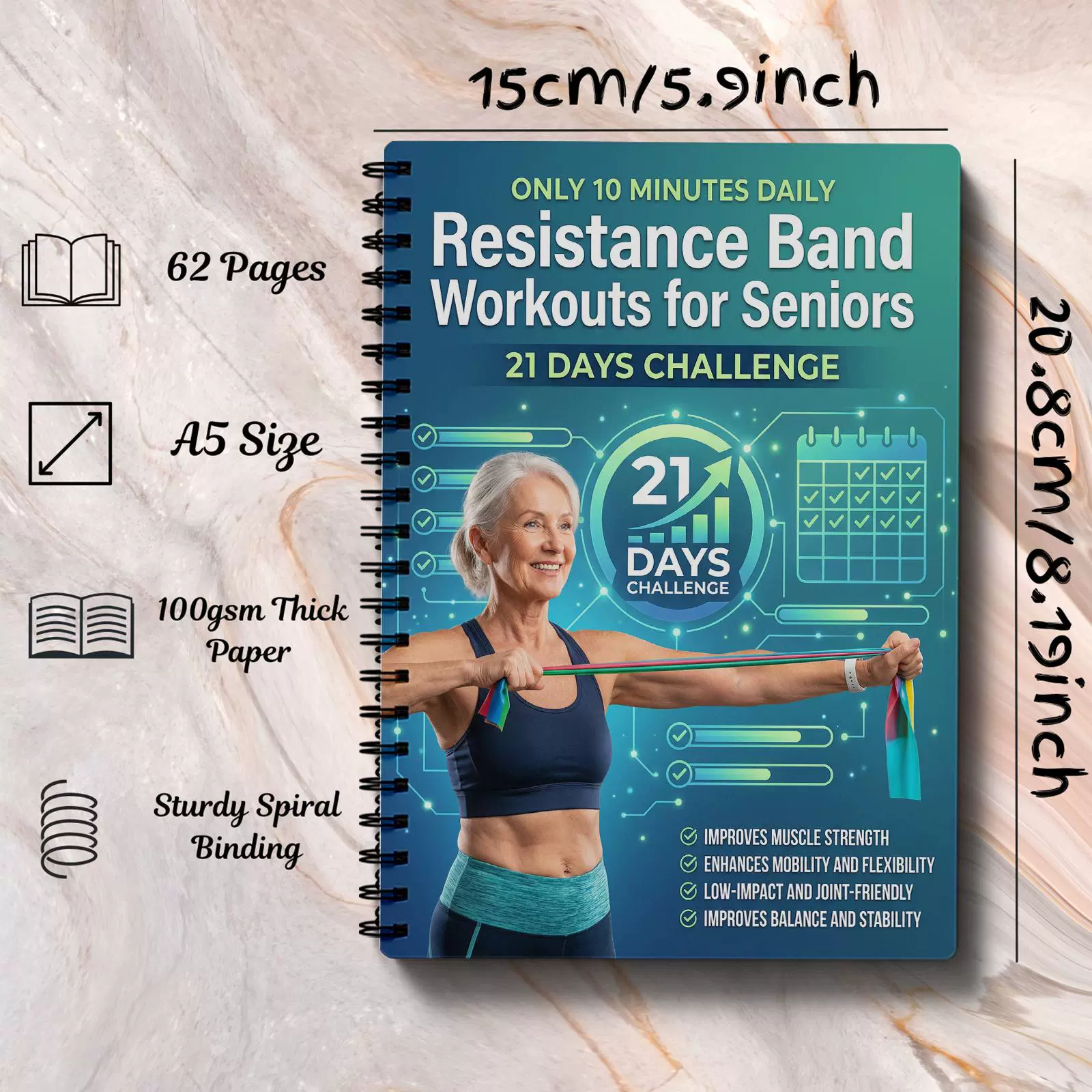 Livro de Exercícios com Faixas - Fitness Journal Planner avaliação e preço