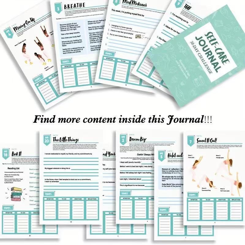 Diário de Desafio de Autocuida - Fitness Journal Planner avaliação e preço
